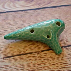 Alternative view of TNG 12孔陶笛 綠波紋 中音C（AC）