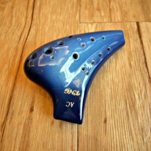 Alternative view of TNG 雙管陶笛 釉色 橘 | 藍 | 綠 中音C（AC）