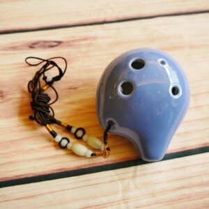 Alternative view of 禾豐窯 6孔陶笛 彎彎 藍 | 綠 | 黃 中音C（AC）