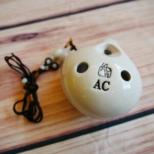 Alternative view of 禾豐窯 6孔陶笛 手繪彎彎 中音C（AC）