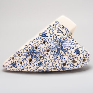 禾豐窯 雙管陶笛 Forte型青花瓷 中音C（AC）